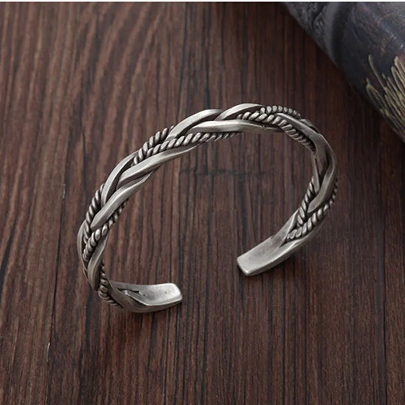 Geometric Copper Plating Men'S Cuff Bracelets