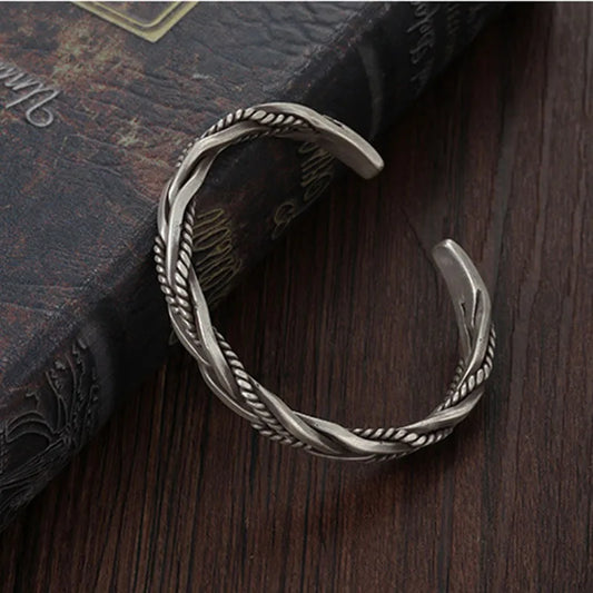 Geometric Copper Plating Men'S Cuff Bracelets